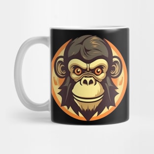 Adventurous Monkey: A Whimsical Cartoon Illustration Mug